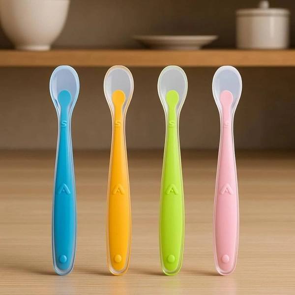 Baby Feeding Silicon Spoon