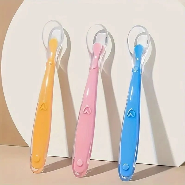 Baby Feeding Silicon Spoon