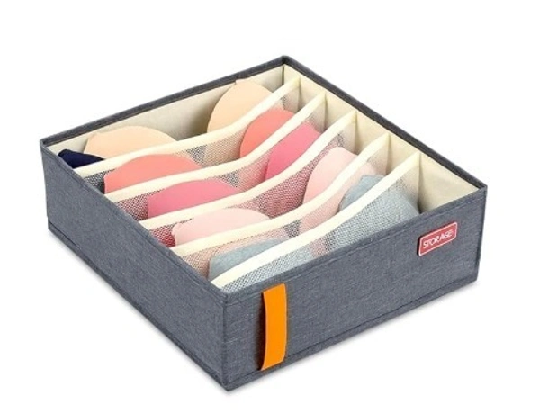 FOLDABLE ORGANIZER 6 POCKET GREY