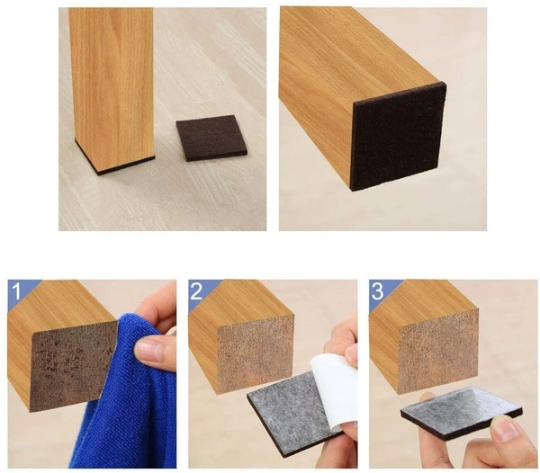 FURNITURE BUMPER PAD SQUARE (SET OF 9)