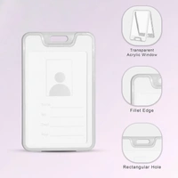 ID CARD HOLDER GREY& WHITE (SET OF 5) 905V