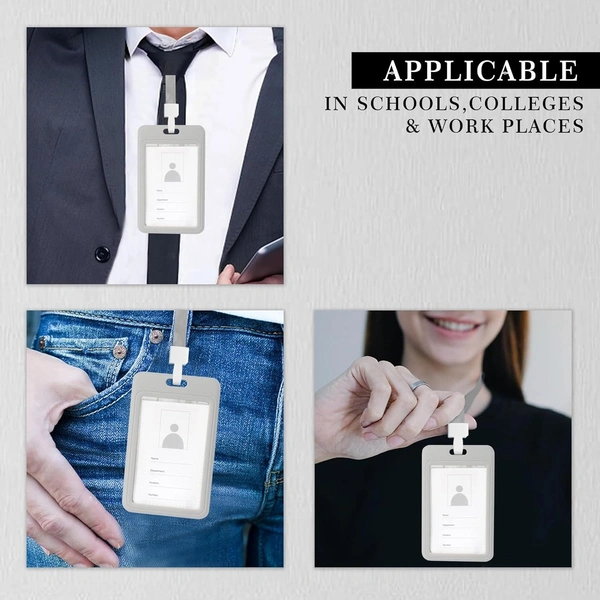 ID CARD HOLDER GREY(SET OF 10) C-104V