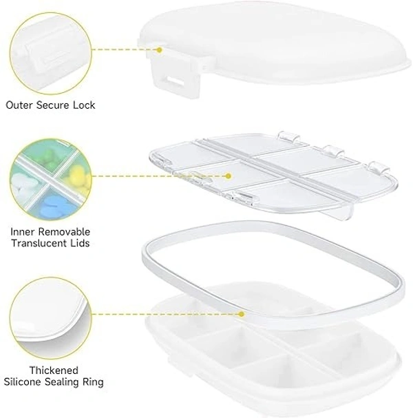 PILL CASE 8 COMPARTMENT