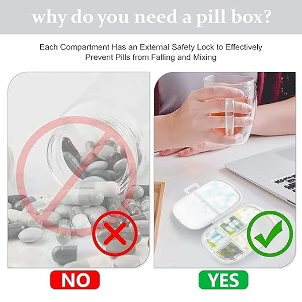 PILL CASE 8 COMPARTMENT