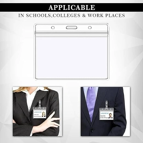 ID HOLDER PVC WATERPROOF A001(SET OF10) H