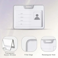 ID CARD HOLDER GREY& WHITE (SET OF 5) 905H