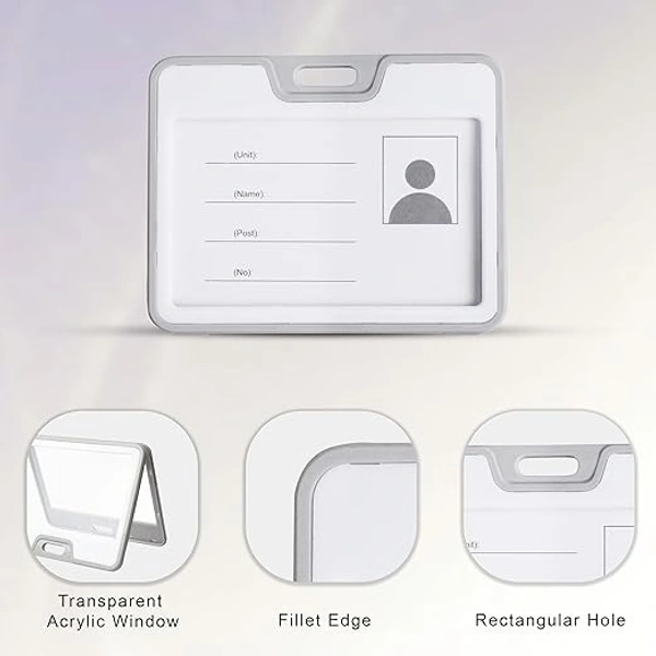 ID CARD HOLDER GREY& WHITE (SET OF 5) 905H