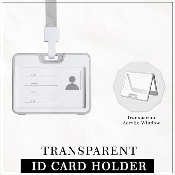 ID CARD HOLDER GREY& WHITE (SET OF 5) 905H
