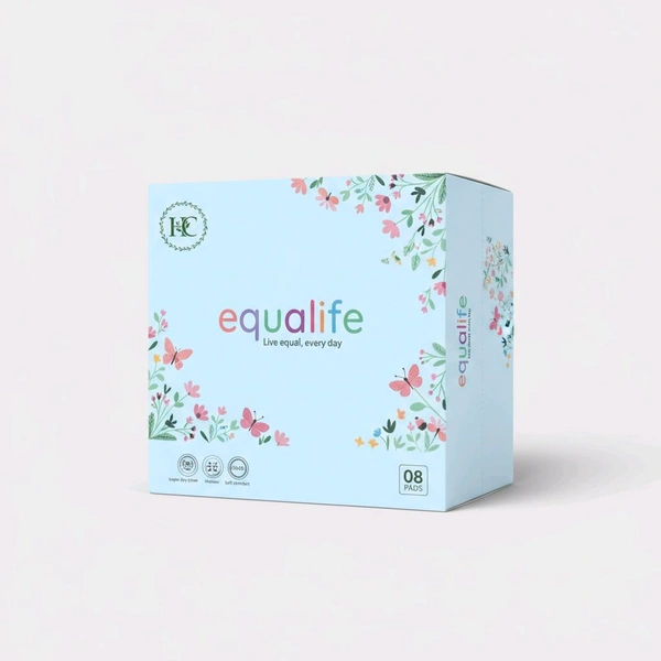 HC Equalife Soft Wings Regular Sanitary Pad - XL, White