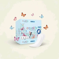 HC Equalife Soft Wings Regular Sanitary Pad - XL, White