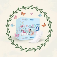 HC Equalife Soft Wings Regular Sanitary Pad - XL, White