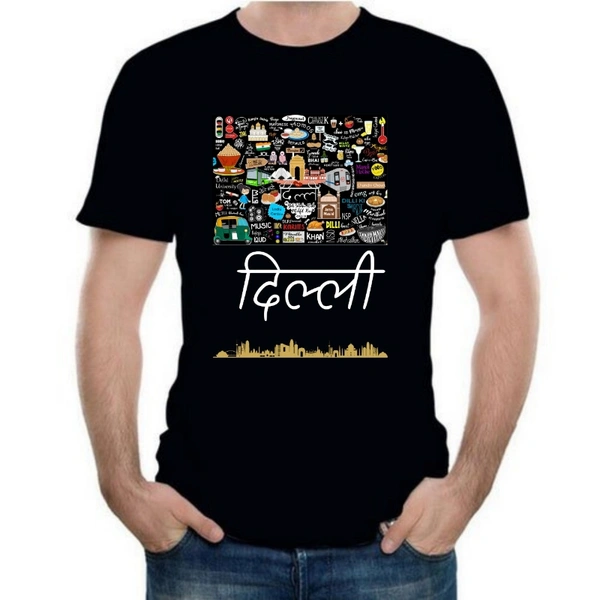 Delhi Life T Shirt - Black, M