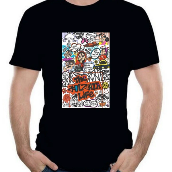 KOLKATA LIFE - Black, XL