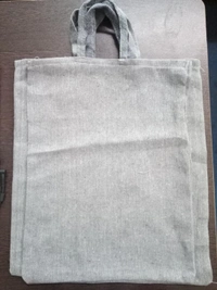 Cotton Cloth Carry Bags - Grey, 13*17"