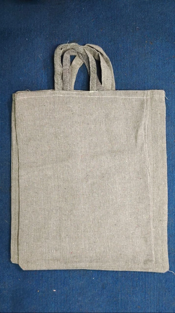 Cotton Cloth Carry Bags - Grey, 13*17"