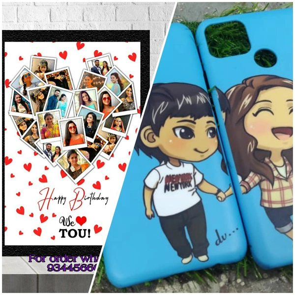 Customize Photo Frames  Heart Shaped - 12*8 ( check description for Different size and Price)