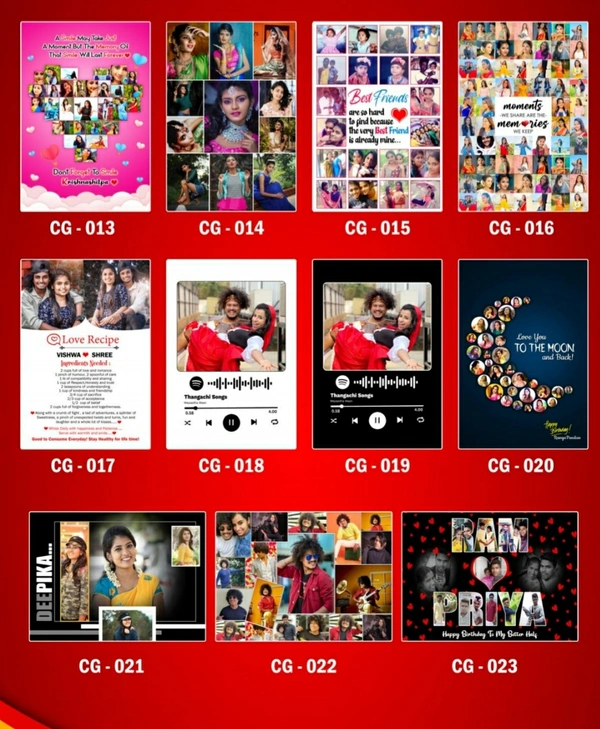 Customized Photo Frame ( Price Depending On size Pls Check Description For Price) - 12*24size