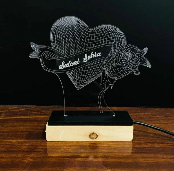 Heart Shaped LED lamp  - 6*8 inches