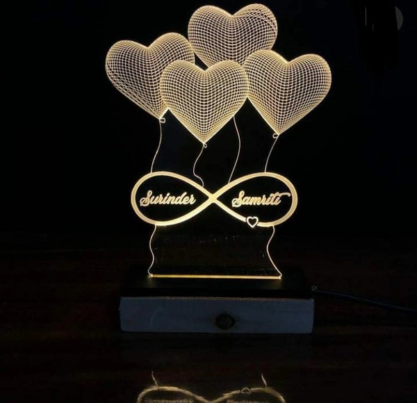 Heart Shaped LED lamp  - 6*8 inches