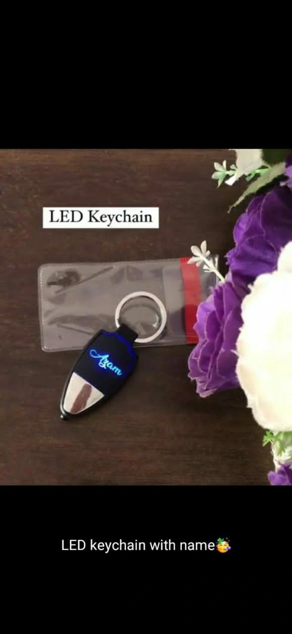 LED Key Chain Customized NAME - free size