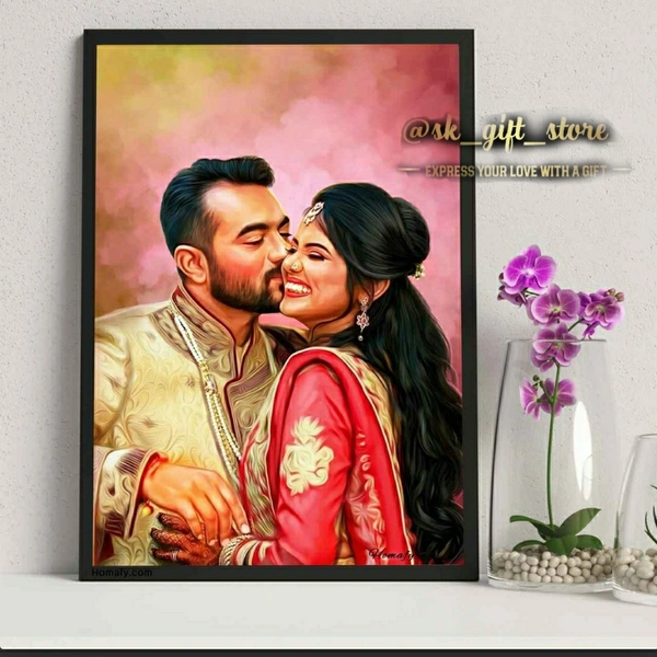 Oli Painting  Photo Frame (Customized) - 12*12 size