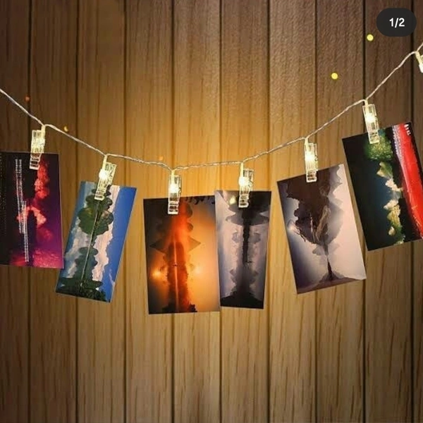 LED Photo string  - 10 photo clips