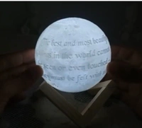 Moon LED lamp ( Customized images)