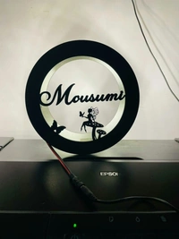 Wall Hanging Customized Name  LED Rounds - 8*8Size