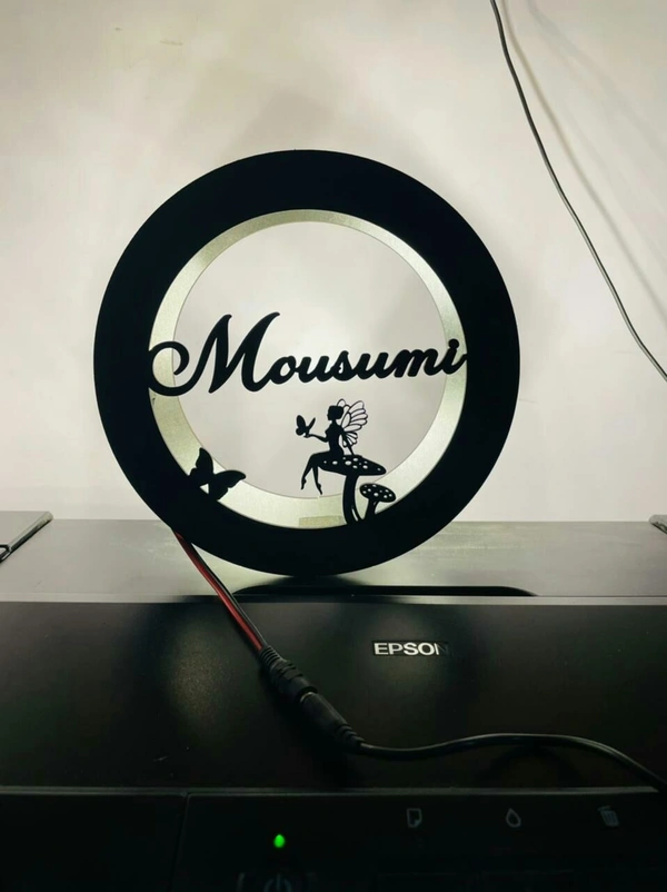 Wall Hanging Customized Name  LED Rounds - 8*8Size