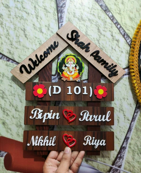 Wooden Home Welcomer (Customized) - 12*15size
