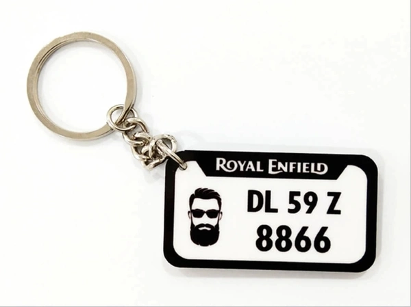 Mini Wooden Bike Number Plate (Customized)  - front And Back Side words are Customizable  description