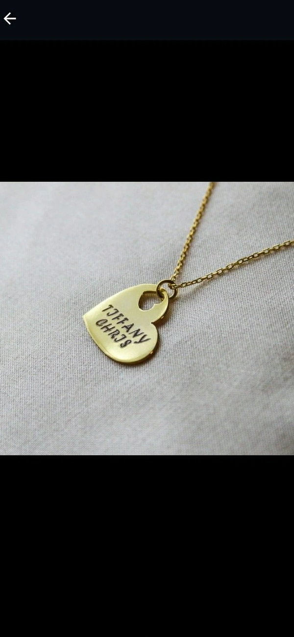 18k Gold Name Art Necklace (Customizable) - (Name Is Customizable)