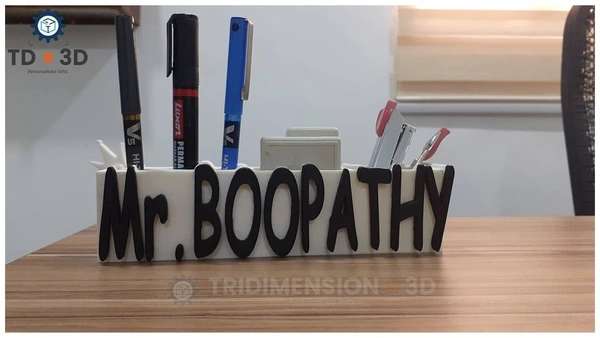 Customized Name pen Stand