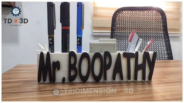 Customized Name pen Stand