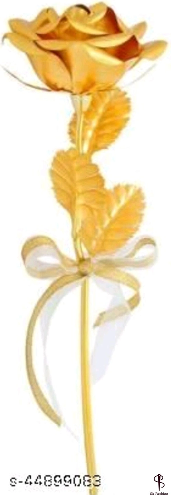 Valentine flower golden with red flower gift 
