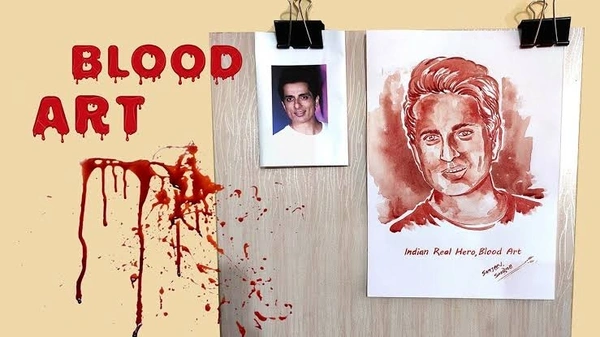 Blood Art Frame
