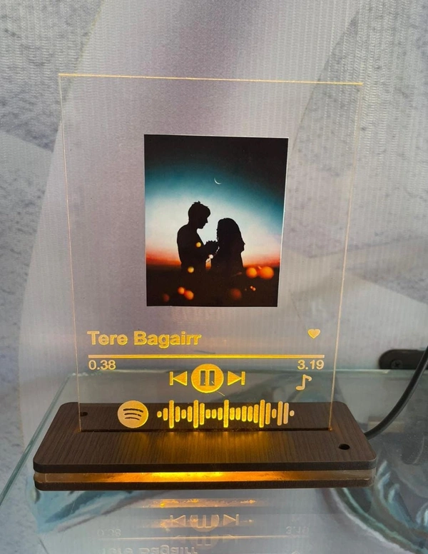 Spotify photo Frame  - 12*8inches, yellow