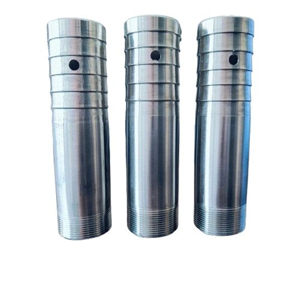 SS Step Nipple Medium  - 1 X 8"