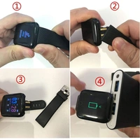 HUG PUPPY ID166 Plus Bluetooth Samrtwatch - Black, Null