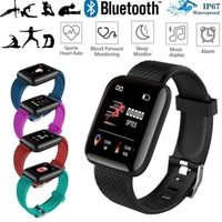[New Edition 2021] D-116 Plus Smart Watch  -  black,dark blue,  purple, red, null