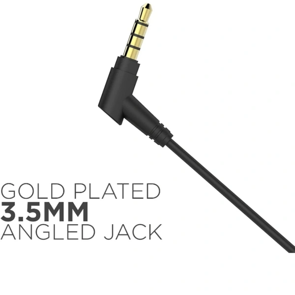 boAt Bassheads 102 in Ear Wired Earphones with Mic(Charcoal Black) - black, null