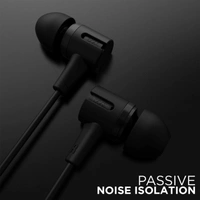boAt Bassheads 102 in Ear Wired Earphones with Mic(Charcoal Black) - black, null