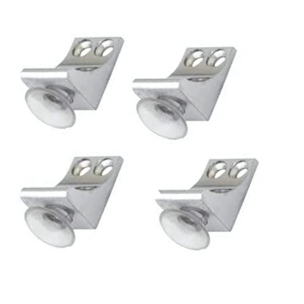 Shelf Support L-Shaped Clips for Kitchen & Bookcase Shelf Cabinet Closet L Shelf Button with TWO Hole - TWO HOLE