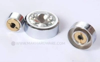 Round Diamond Mirror Cap/Nails Decorative/Mirror Nail Decorative Cover (Chrome-25mm) - 19mm