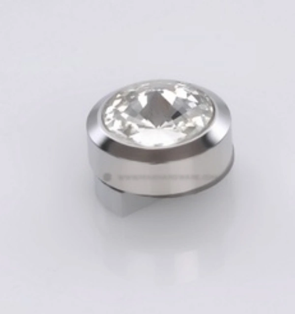 MAK HARDWARE Diamond HALF Mirror/Glass Holder Bracket Diamond Mirror DHABI, Polished Chrome - 8mm