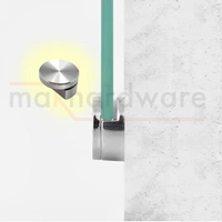 MAK HARDWARE BRASS Glass Half Round Mirror Holder Bracket / Mirror DHABI / Mirror Clips / Mirror Mounting Clips, Mirror Brackets Hardware, Wall Mirror Mounting Brackets, Mirror Glass Clips Clamps Holders Fixed Fitting - 8mm