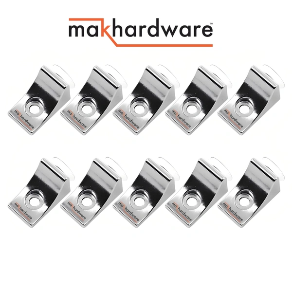 Shelf Support L-Shaped Clips for Kitchen & Bookcase Shelf Cabinet Closet L Shelf Button - ONE HOLE