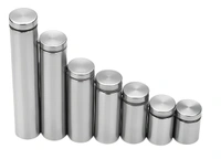 MAK HARDWARE STAINLESS STEEL (25mm Rod Thickness) SPACERS MOUNT STAND OFF BOLTS SCREWS S.S. STUDS FOR GLASS/ACRYLIC SHEETS DESIGNER SHEETS - - 25mm*200mm / 1inch.*8inch.