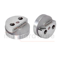 MAK HARDWARE S.S. Glass Half Round Mirror Holder Bracket/ Mirror DHABI - 6mm