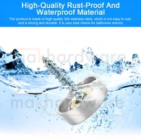 MAK HARDWARE S.S. Round Mirror Cap/Screws Cap Cover/Nails Decorative/Mirror Nail Decorative Cover - 25mm